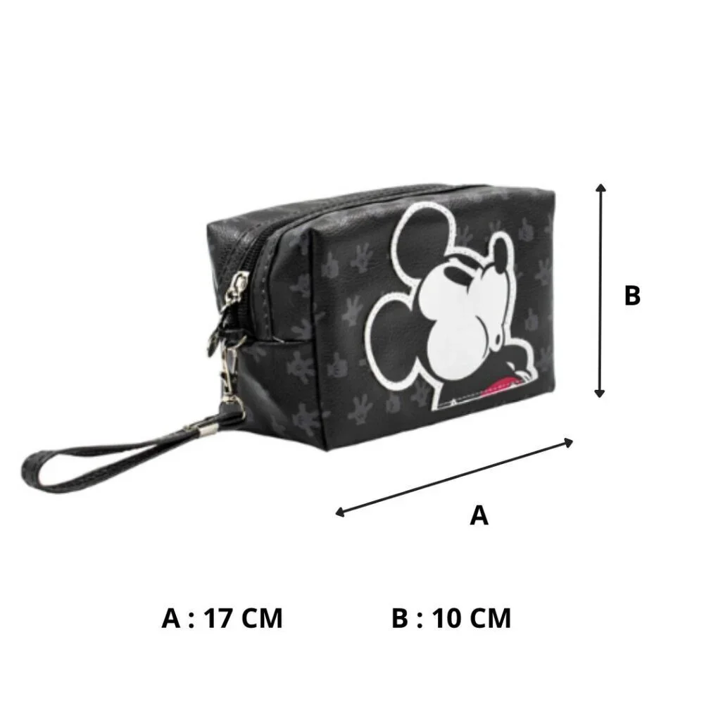 Mickey Mouse Black Cosmetic Bag - Toiletry Pouch – Travel Friendly